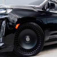 Jantes en alliage forgé DW Satin Black Turbine Disc 17 18 19 20 pouces 5x114.3 Garantie à vie pour Cadillac Escalade ESV V