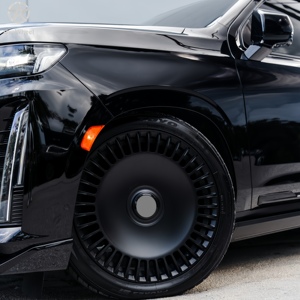 DW Satin-Schwarz Turbine Disc Geschmiedete Leichtmetallfelgen 17 18 19 20 Zoll 5x114.3 Passform Lebenslange Garantie für Cadillac Escalade ESV V - Product Image 3