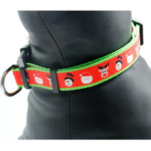 Muster Nylon PP Polyester Weihnachts-Hundehalsbänder kleine Nylon-Hundeleine individuell bedruckte Muster einstellbar und loslösbar solide - Product Image 3