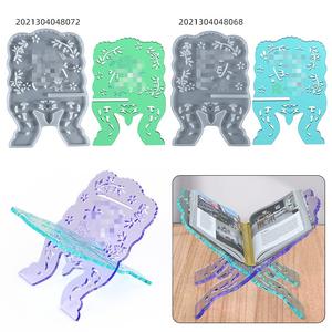 Moule en Résine Époxy DIY pour Support de Lecture, Moule en Silicone pour Étagère à Livres Pliable - Product Image 3