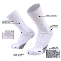 Chaussettes de sport de basketball pour hommes KTS18, logo personnalisé d'usine, sans MOQ, athlétiques, respirantes, de performance, compression, tricot 3D, élite