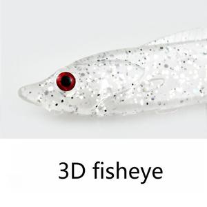 Directo de fábrica, Señuelos de Pesca de <span class=keywords><strong>pez</strong></span> <span class=keywords><strong>cuchillo</strong></span> de silicona suave de 3,5G, cebo de Anguila Artificial impreso para Lucio para pesca en el mar en ríos y lagos - Product Image 2