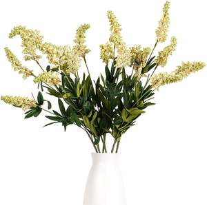 Ramas Artificiales de Alta Gama al por Mayor, 2 Ramas Verdes con Bayas de Tacto Real, Skimmia para Decoración del Hogar y Bodas - Product Image 1