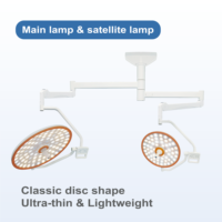 Lampe chirurgicale LED à double dôme certifiée CE avec lampe principale et lampe satellite, CRI élevé 96, éclairage 160000LUX