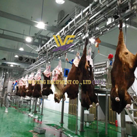 Ketel Mini peralatan Abattoir untuk dijual mesin pemotongan rumah hewan Halal garis penyembur sapi