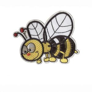Wholesale Bulk Cute Cartoon <b>Bee</b> Logo Custom Iron-On Embroidered Patches Handmade Twill Fabric for Sports <b>Gifts</b> and Brand Names - Product Image 1