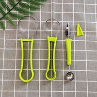 UJ-KT792 3 en 1 Ensemble d'outils pour fruits Melon Baller Melon Scoop Melon Éplucheur Couteau à découper les fruits