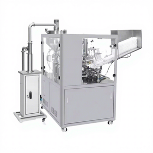 Machine de remplissage et de scellage pneumatique entièrement automatique à commande PLC pour les applications cosmétiques et alimentaires - Product Image 1