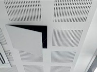 Tablero suspendido de fábrica hexagonal de fibra de vidrio techo acústico techo de nube techo falso