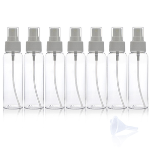 Wholesale PET Fine Mist Screw Cap <b>Empty</b> Plastic <b>Spray</b> <b>Bottles</b> with Screen Printing Cosmetic Use Various Sizes - Product Image 1
