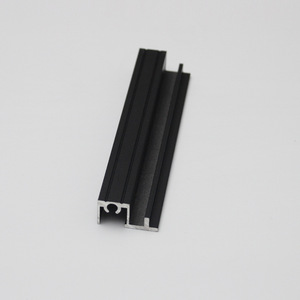 Perfil de Aluminio Anodizado Negro para Puerta Corredera de Vidrio, Herrajes para Armario y Ventana, Diseño Desmontable - Product Image 5