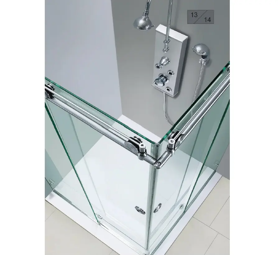 Bath Glass Sliding Shower Cabin Cubicle Door Bathroom Complete Enclosed Shower Room