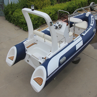 Bateau pneumatique pliable à coque en fibre de verre, design stable, en PVC 1,2 mm, bateau semi-rigide sportif pour la pêche en mer et en lac, Hypalon, pour plongeurs