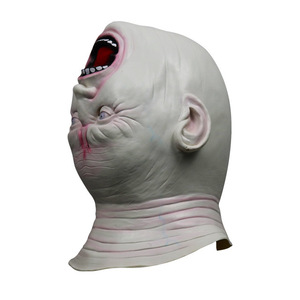 Máscara de látex de Halloween con cabeza invertida, disfraz de fantasma aterrador, accesorio para fiestas, cosplay y eventos - Product Image 4