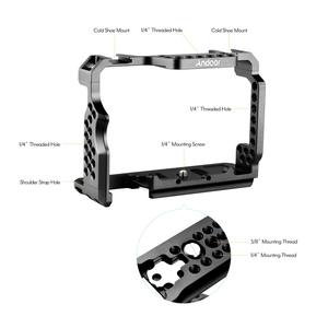 Reemplazo de plataforma de video de jaula de cámara de aleación de aluminio Andoer para <span class=keywords><strong>Sony</strong></span> <span class=keywords><strong>A7R</strong></span> <span class=keywords><strong>III</strong></span>/ A7 II/ A7III - Product Image 4