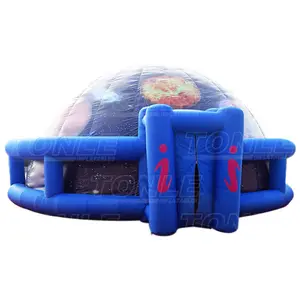 inflatable igloo glamping tent for rental/inflatable planetarium dome tent personalized