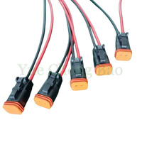 Rakitan kabel Harness injektor bahan bakar konektor mobil kedap air 2-Pin