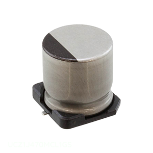 Condensador de Canal de Fabricante CAP ALUM 47UF 20% 63V SMD 47 uF Montaje en Superficie UCZ1J470MCL1GS - Product Image 1