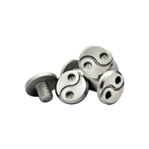 Vis de fixation mâle-femelle en acier inoxydable 416 à tête plate fendue pour artisanat du cuir, reliure de livres et quincaillerie d'assemblage DIY - Product Image 4