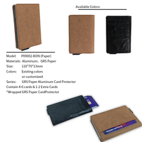 Dompet tempat kartu kredit pria, Rfid logam cerdas tipis Pop modis