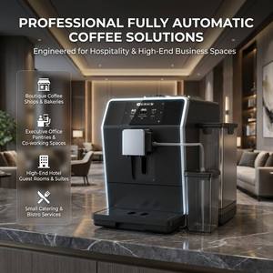 Macchina da <span class=keywords><strong>Caffè</strong></span> Automatica Intelligente <span class=keywords><strong>per</strong></span> Uso Domestico, 1450W Alta Potenza, Spegnimento Automatico, Autopulente, <span class=keywords><strong>per</strong></span> Ufficio e Caffetteria - Product Image 1