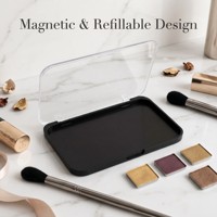 Frei Kombinierbare Großhandels-Magnetpalette für Make-up, Leere Chamäleon-Lidschattenpalette mit Mattiertem Klarsichtdeckel