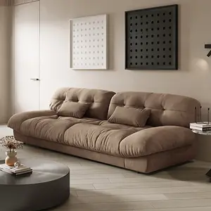 ATUNUS High End Italienisches Baxter Milano Sofa Couch Nordischer Minimalismus Neues Produkt Gepolstertes modernes Samts ofa für Wohnung