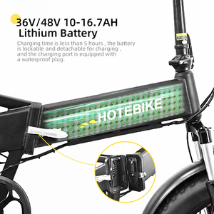 Bicicleta eléctrica <span class=keywords><strong>Plegable</strong></span> de 20 pulgadas para adultos, <span class=keywords><strong>Plegable</strong></span>, con 7 velocidades - Product Image 3