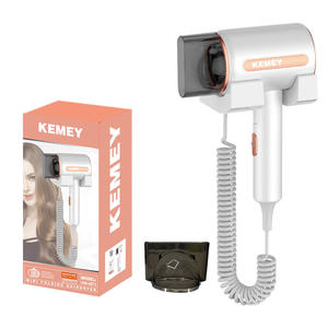 เครื่องเป่าผมติดผนังเคเมอิ 220V มอเตอร์ดีซี สำหรับใช้ในห้องน้ำโรงแรม สีเทา รุ่น KM-6873 - Product Image 2