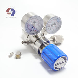 Argón Helio Nitrógeno Krypton válvula de gas inerte regulador de presión de dos etapas cilindro de gas - Product Image 2