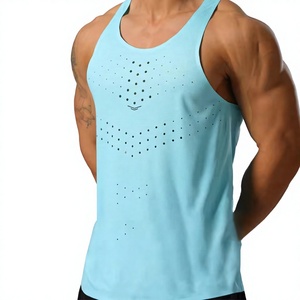 <b>White</b> Racerback <b>Men's</b> Tank Top 100% Cotton Breathable Printed Eco-Friendly Logo Front Knitted Quick Dry Sports <b>Vest</b> Yoga Gym - Product Image 5