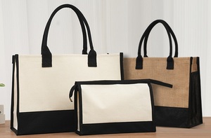 กระเป๋าผ้าแคนวาสใส่เครื่องสำอางแบบมีหูหิ้ว พร้อมส่ง ปรับแต่งได้ - Product Image 5