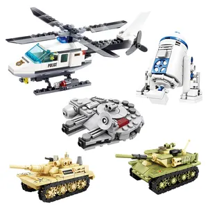 Millennium Falcon Robot R2-D2 MK demir savaş gemisi MOC askeri serisi Mini tuğla yapı blok seti çocuk montaj plastik oyuncak