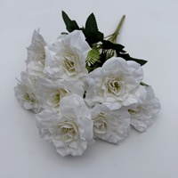 Boules de fleurs artificielles en soie PT-R172 pour centres de table de mariage, 9 têtes, vente en gros