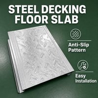 Plancher en acier de précision |   Système de mezzanine non en béton |   Plateau en métal composite pour système de support de construction
