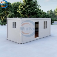 Maison conteneur pliable économique WinFair Tunisie 1 chambre 20 pieds avec toilettes et douche pour dortoir, bureau, camp