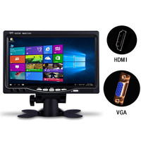 Moniteur LCD TFT 7 pouces pour camion et voiture, avec assistance à la marche arrière, compatible aviation IPS 12V 24V VGA AV CCTV AHD, vente directe usine