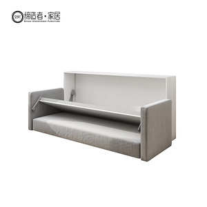 Di alta qualità montaggio compattezza sala studio pieghevole letto parete unità di lusso multifunzionale parete letto mobile con divano singolo singolo divano - Product Image 4