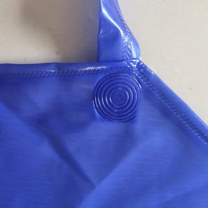 Su geçirmez anti-yağ anti-kirlenme 350 um mavi PVC LDPE kumaş önlük önlük temizlik için hafif görev gıda sınıfı - Product Image 5