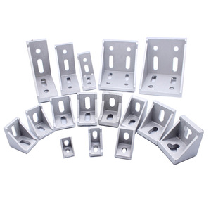 Chuangying Aluminum Angle <b>Bracket</b> L-Shaped 20 30 40 45 30604080 Standard Home Improvement Hardware Connectors - Product Image 4