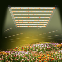 Lampe de culture LED à spectre complet 650W 800W pour plantes de jardin d'intérieur, hydroponique 2026, 8 barres Samsung LM301B LM301H