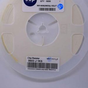 Bulk Discount RR1608 0603L152JT 0603 1608 Resistors Chip Resistors SMD Resistors 1.5Kohm 5% 1/10W Thick Film Resistor - Product Image 1