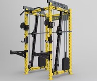Machine Smith multifonctionnelle, rack de musculation en acier inoxydable et acier au carbone, entraînement complet du corps, usage domestique, capacité de charge 75 kg