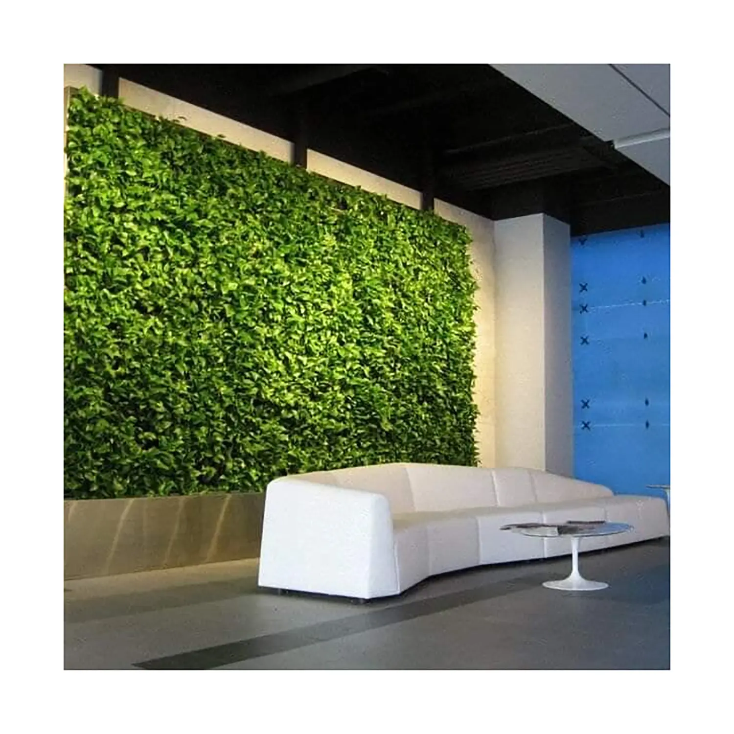 Linwoo sistema di prodotti da giardino verticale in plastica artificiale verde finto erba muschio decorazione della parete sfondo