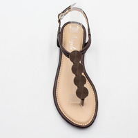 Sandales plates avec chaîne en or pour femmes, chaussures d'extérieur, de plage, de qualité supérieure, dernière collection