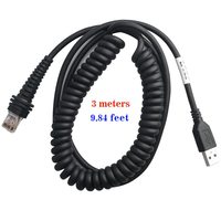 Câble USB enroulé SYONG 1900G-HD 1900G-SR 1902G-HD 1300G 1400G Câbles USB pour lecteur de codes-barres Honeywell