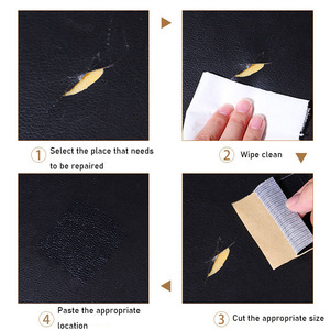 30x137cm 0.6mm nổi vải ngoại quan tự dính sofa da sửa chữa vá cho đồ nội thất trang trí ghế thủ công Túi - Product Image 5