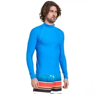 Sublimated Long Sleeve Custom Wholesale Sun Protection Clothing Compression Shirt Rashguard Rash Guard for <b>Men</b> - Product Image 5
