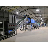 Ligne de lavage de bouteilles en PET de petite capacité 500 kg / Machine de recyclage de bouteilles en plastique