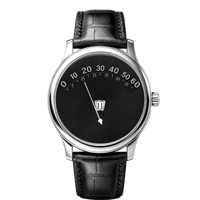 Montre Homme Luxe Personnalisée 2026 avec Affichage des Heures par Saut et Minute Rétrograde, Boîtier en Acier Inoxydable, Bracelet en Cuir